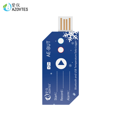 皆儀一次性USB藍(lán)牙溫度記錄儀生鮮藥品冷鏈APP藍(lán)牙溫度記錄儀