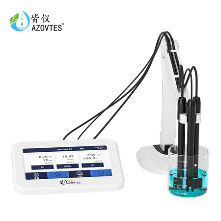 皆仪台式pH/溶解氧/电导率水产养殖溶氧含氧量海污水质实验检测仪